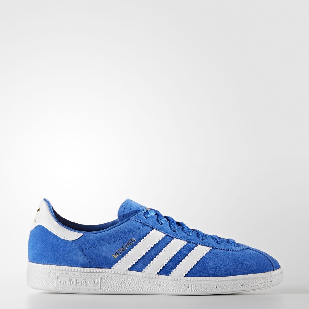 Adidas München - Originals ανδρικα - Μπλε/Ασπρα,Μέγεθος: EU 36 – 54 2/3 (755CZMPL)